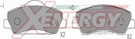 AP XENERGY X41306 - Brake Pad Set, disc brake autospares.lv