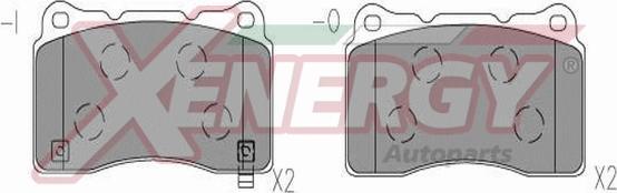 AP XENERGY X41317 - Brake Pad Set, disc brake autospares.lv