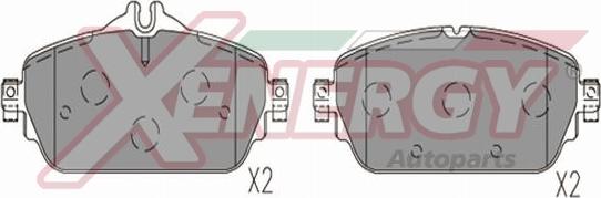 AP XENERGY X41386 - Brake Pad Set, disc brake autospares.lv