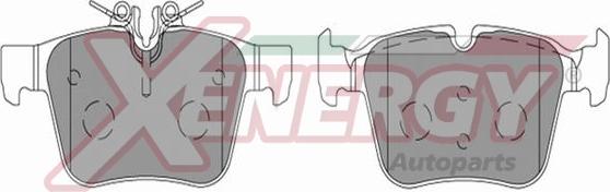 AP XENERGY X41339 - Brake Pad Set, disc brake autospares.lv