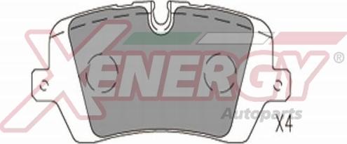 AP XENERGY X41335 - Brake Pad Set, disc brake autospares.lv