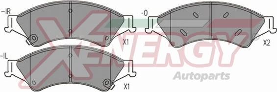 AP XENERGY X41331 - Brake Pad Set, disc brake autospares.lv