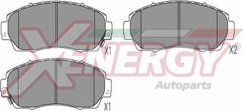 AP XENERGY X41376 - Brake Pad Set, disc brake autospares.lv