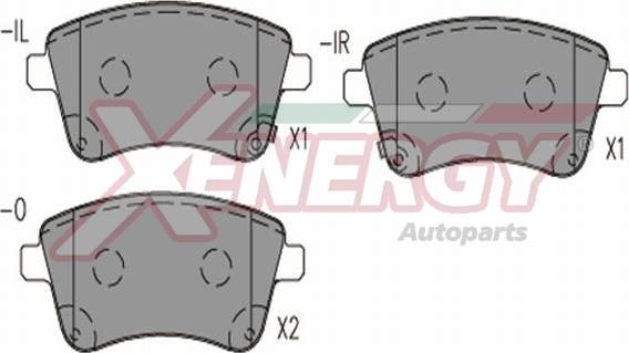 AP XENERGY X41299 - Brake Pad Set, disc brake autospares.lv