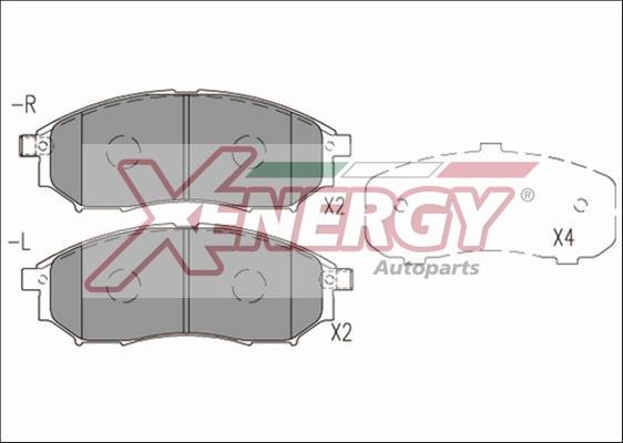 AP XENERGY X41246 - Brake Pad Set, disc brake autospares.lv