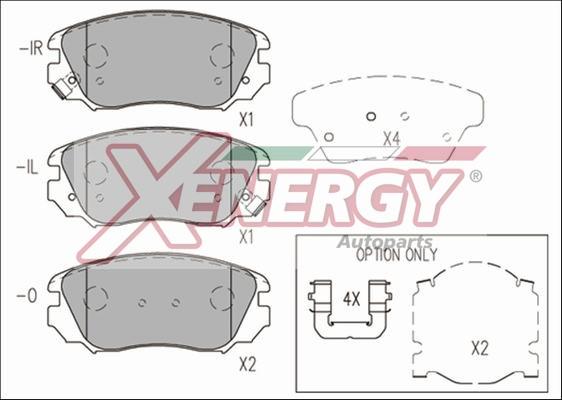 AP XENERGY X41240 - Brake Pad Set, disc brake autospares.lv