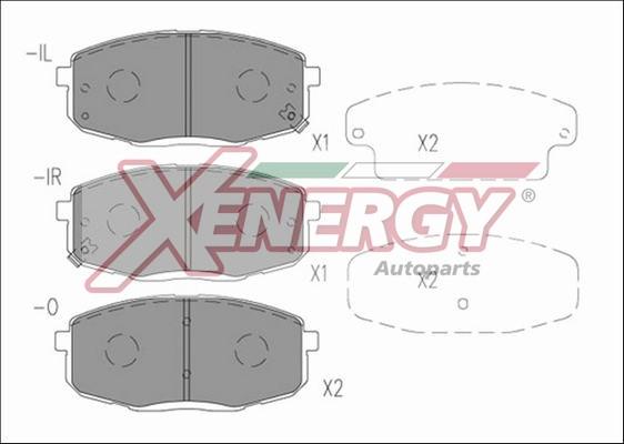 AP XENERGY X41216 - Brake Pad Set, disc brake autospares.lv