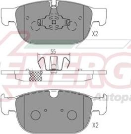 AP XENERGY X41287 - Brake Pad Set, disc brake autospares.lv