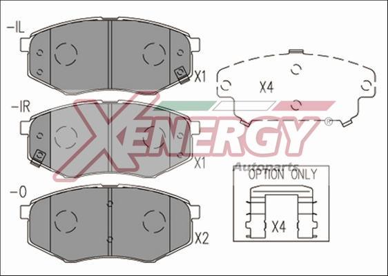 AP XENERGY X41228 - Brake Pad Set, disc brake autospares.lv