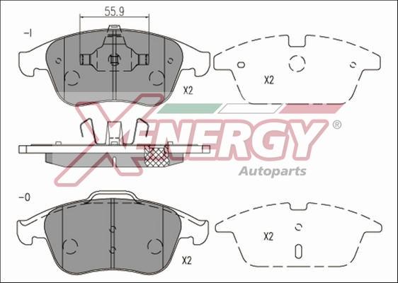 AP XENERGY X41223 - Brake Pad Set, disc brake autospares.lv