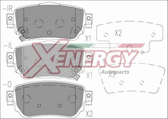 AP XENERGY X41277 - Brake Pad Set, disc brake autospares.lv