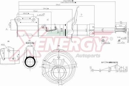 AP XENERGY X500332 - Shock Absorber autospares.lv