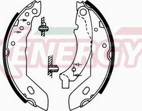 AP XENERGY X50147 - Brake Shoe Set autospares.lv