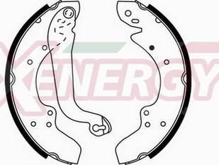 AP XENERGY X50123 - Brake Shoe Set autospares.lv