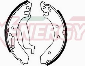 AP XENERGY X50176 - Brake Shoe Set autospares.lv