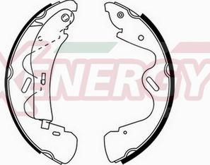 AP XENERGY X50390 - Brake Shoe Set autospares.lv