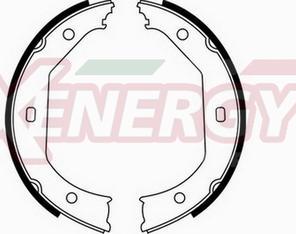 AP XENERGY X50351 - Brake Shoe Set, parking brake autospares.lv