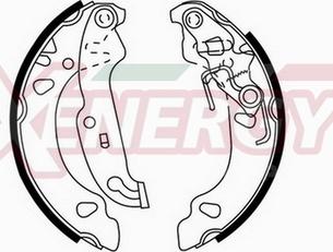 AP XENERGY X50369 - Brake Shoe Set autospares.lv