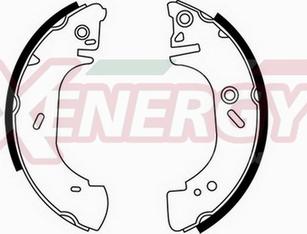 AP XENERGY X50244 - Brake Shoe Set autospares.lv