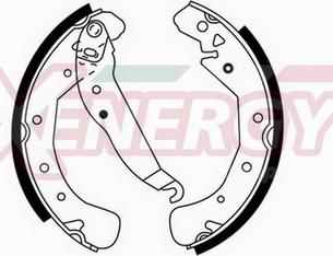 AP XENERGY X50268 - Brake Shoe Set autospares.lv