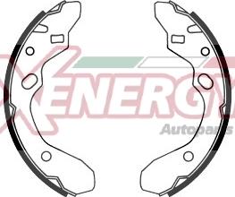 AP XENERGY X50238 - Brake Shoe Set autospares.lv