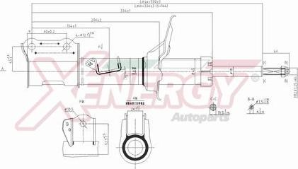 AP XENERGY X502332 - Shock Absorber autospares.lv