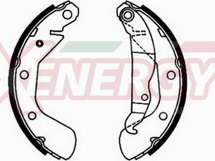 AP XENERGY X50230 - Brake Shoe Set autospares.lv