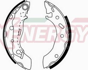 AP XENERGY X50272 - Brake Shoe Set autospares.lv