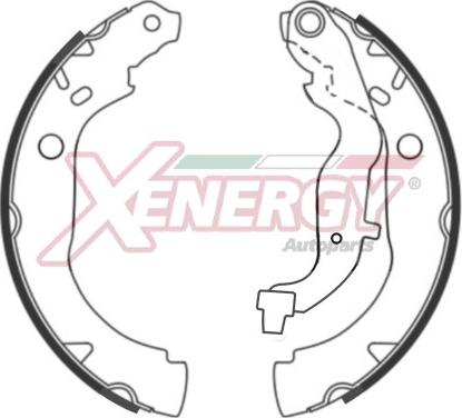 AP XENERGY X50730 - Brake Shoe Set autospares.lv