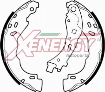AP XENERGY X50720 - Brake Shoe Set autospares.lv
