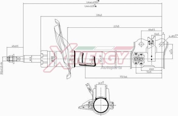 AP XENERGY X516333 - Shock Absorber autospares.lv