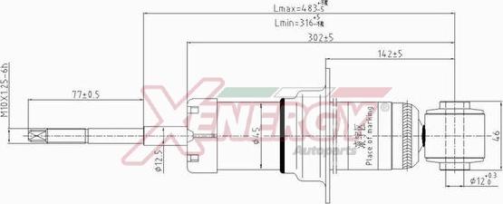 AP XENERGY X654341 - Shock Absorber autospares.lv