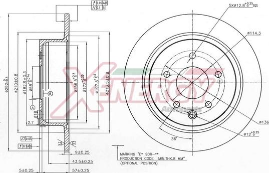 AP XENERGY X601484 - Brake Disc autospares.lv