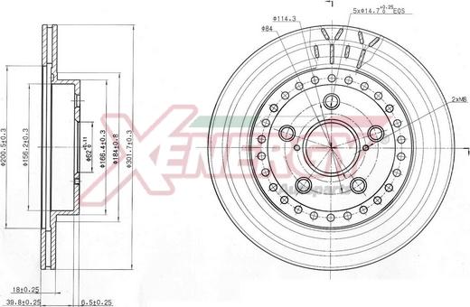 AP XENERGY X602919 - Brake Disc autospares.lv