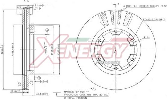 AP XENERGY X602840 - Brake Disc autospares.lv