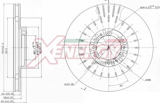 AP XENERGY X602810 - Brake Disc autospares.lv