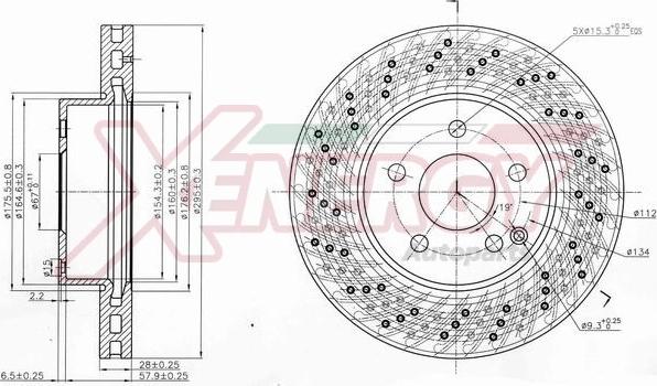 AP XENERGY X602748 - Brake Disc autospares.lv