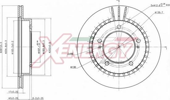 AP XENERGY X602769 - Brake Disc autospares.lv