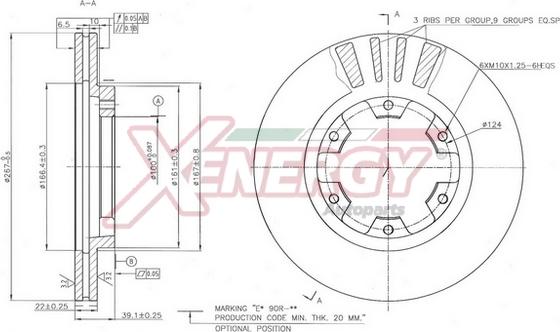 AP XENERGY X602786 - Brake Disc autospares.lv