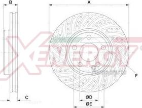 AP XENERGY X602729 - Brake Disc autospares.lv