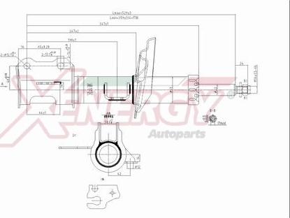 AP XENERGY X633334 - Shock Absorber autospares.lv