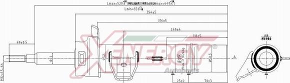 AP XENERGY X625334 - Shock Absorber autospares.lv