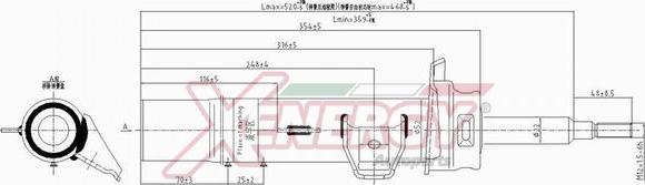 AP XENERGY X626334 - Shock Absorber autospares.lv