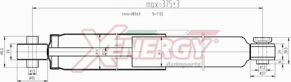 AP XENERGY X098349 - Shock Absorber autospares.lv