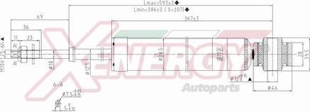 AP XENERGY X063348 - Shock Absorber autospares.lv