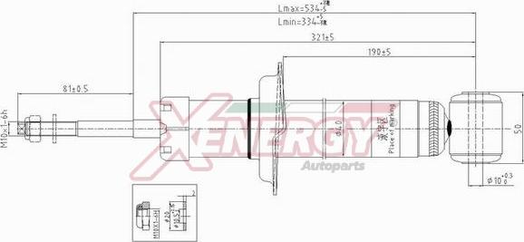 AP XENERGY X007341 - Shock Absorber autospares.lv