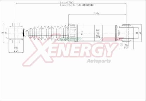 AP XENERGY X019349 - Shock Absorber autospares.lv