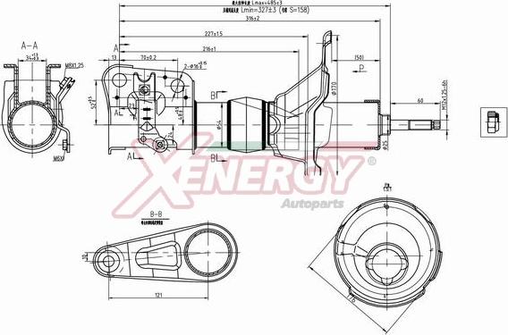 AP XENERGY X010331 - Shock Absorber autospares.lv