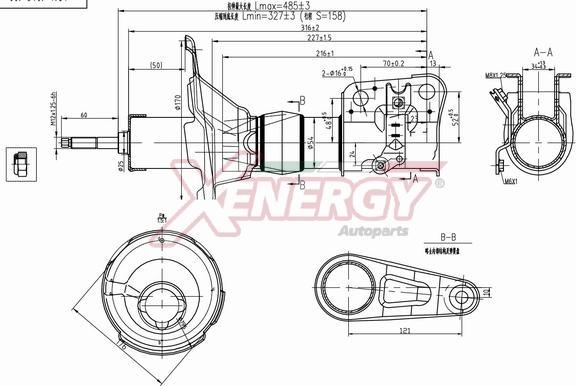 AP XENERGY X011331 - Shock Absorber autospares.lv