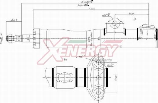 AP XENERGY X017334 - Shock Absorber autospares.lv